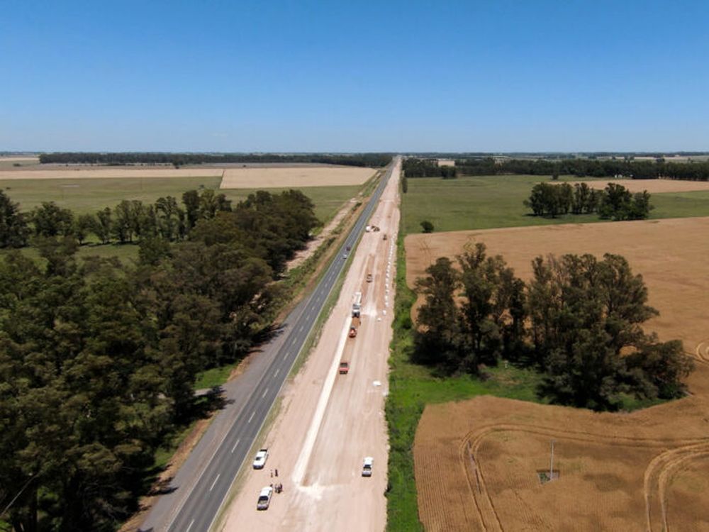 Un tramo de la ruta nacional 5.