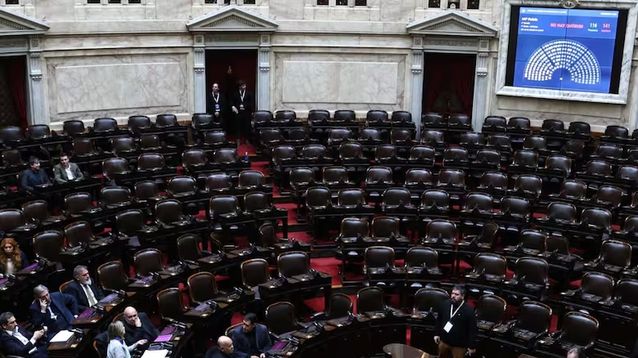 El momento en que se cayó la sesión en Diputados por falta de quorum.&nbsp;