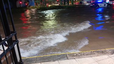 Las lluvias provocaron anegamientos en varias zonas de la Ciudad de Buenos Aires y el Conurbano.