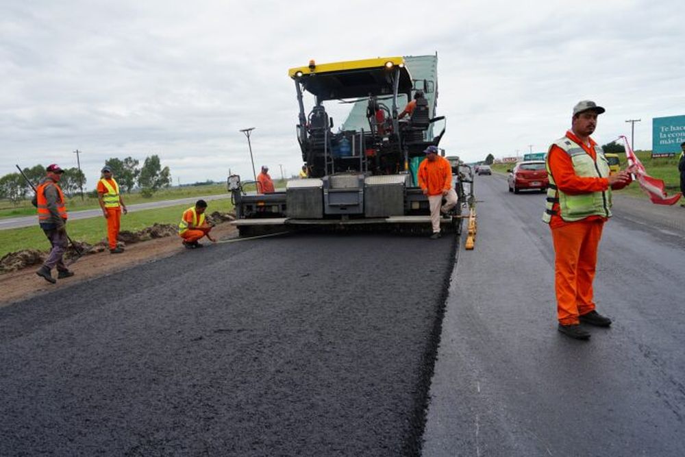 Se retomaron las obras de repavimentación de la RP 2. (Dirección de Vialidad bonaerense)