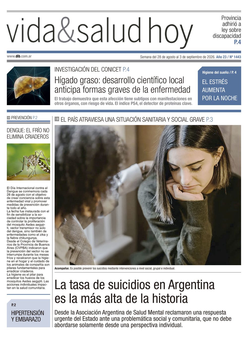 Tapa Vida y salud 1443