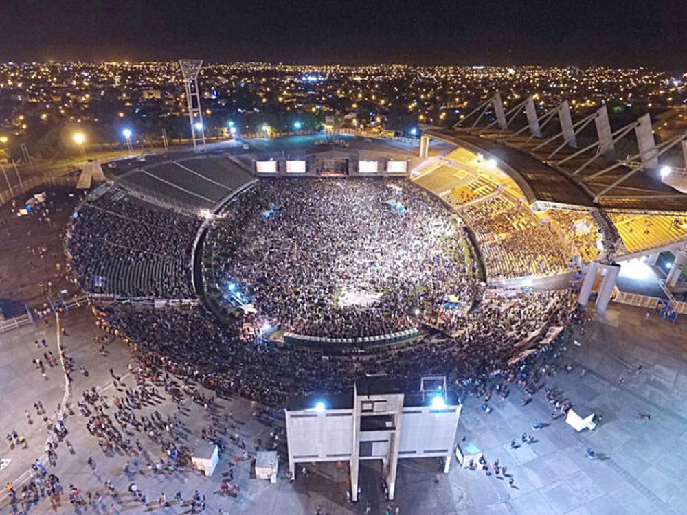 El show de La Renga del 2015 fue el último en el estadio José María Minella.