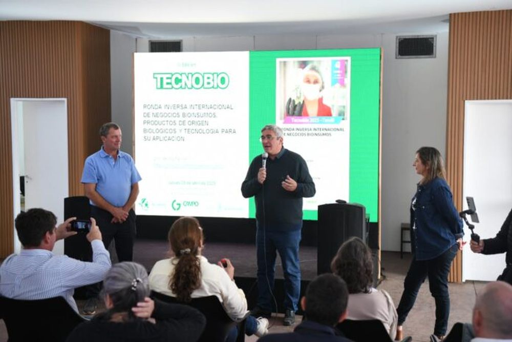 Javier Rodríguez en el lanzamiento de Tecnobio. (MDA)