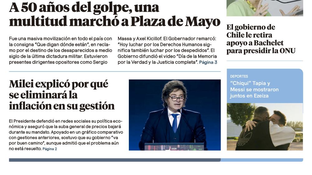 Edición impresa 25/03/2026