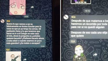 Los chats de la polémica.