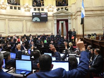 Una votación en la cámara de Diputados.&nbsp;