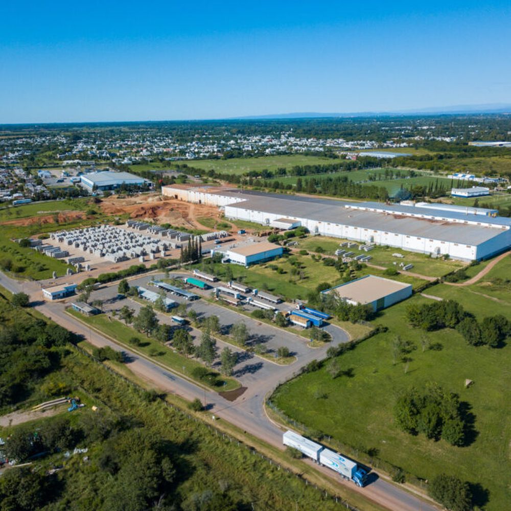La fábrica Cerro Negro en Olavarría.
