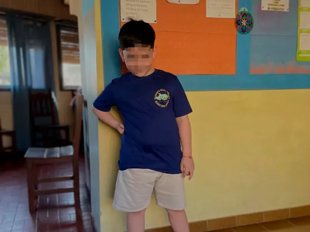 Bastián Jerez, el niño accidentado en Pinamar.