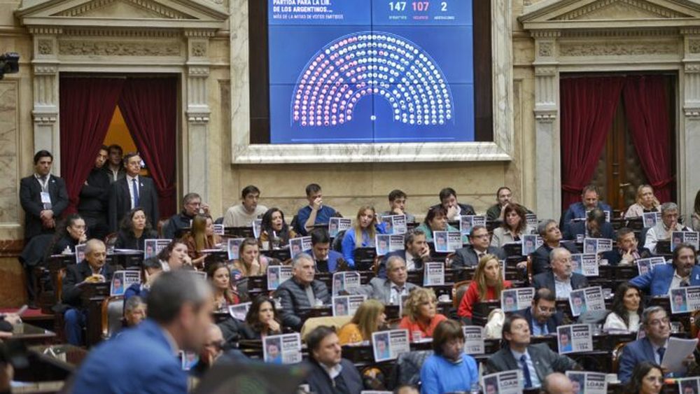 Una sesión en Diputados.