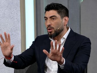 Facundo Moyano en la entrevista con Telefe.
