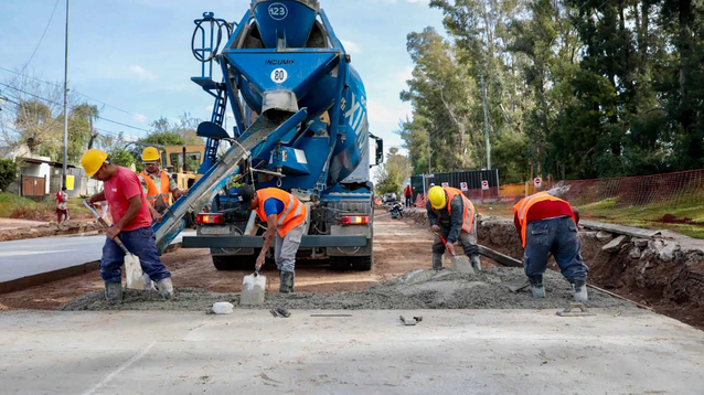 La construcción fue uno de los sectores que más sufrió la contracción