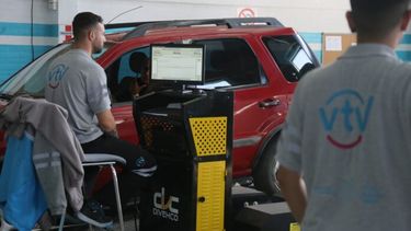 Un control vehicular en la provincia.