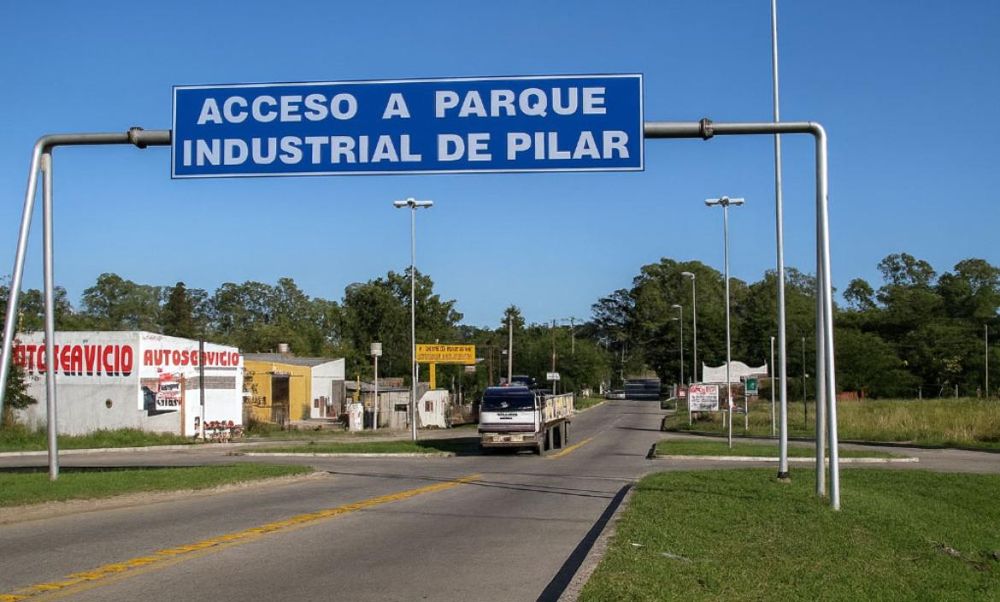 La entrada al Parque Industrial de Pilar.&nbsp;