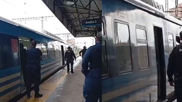 Tensión en la estación Temperley del Roca.