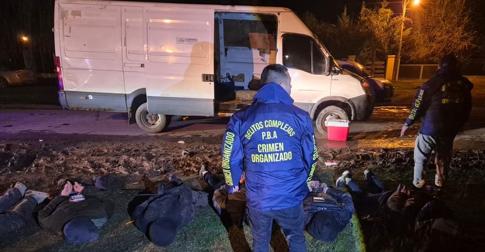 Los delincuentes estaban muy bien equipados.