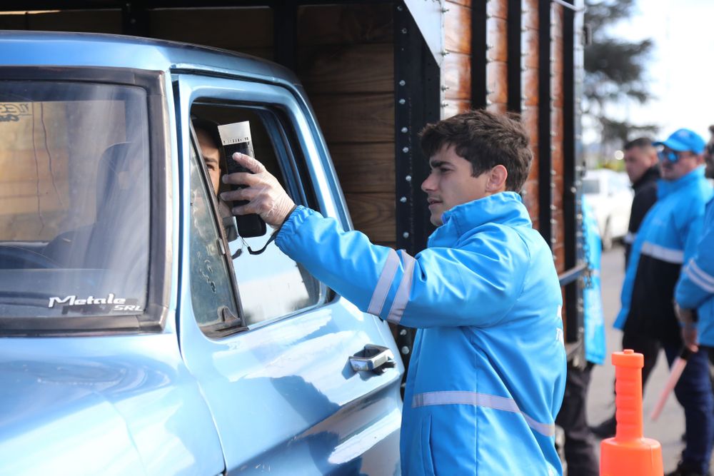 Un control de tránsito en una ruta bonaerense.&nbsp;
