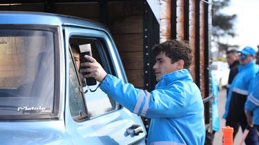 Un control de tránsito en una ruta bonaerense. 