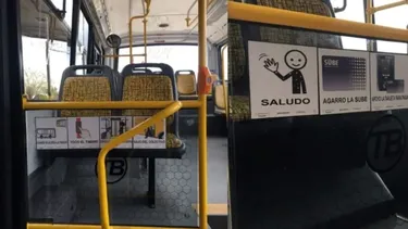 Los ómnibus iban a parar  en el interior.