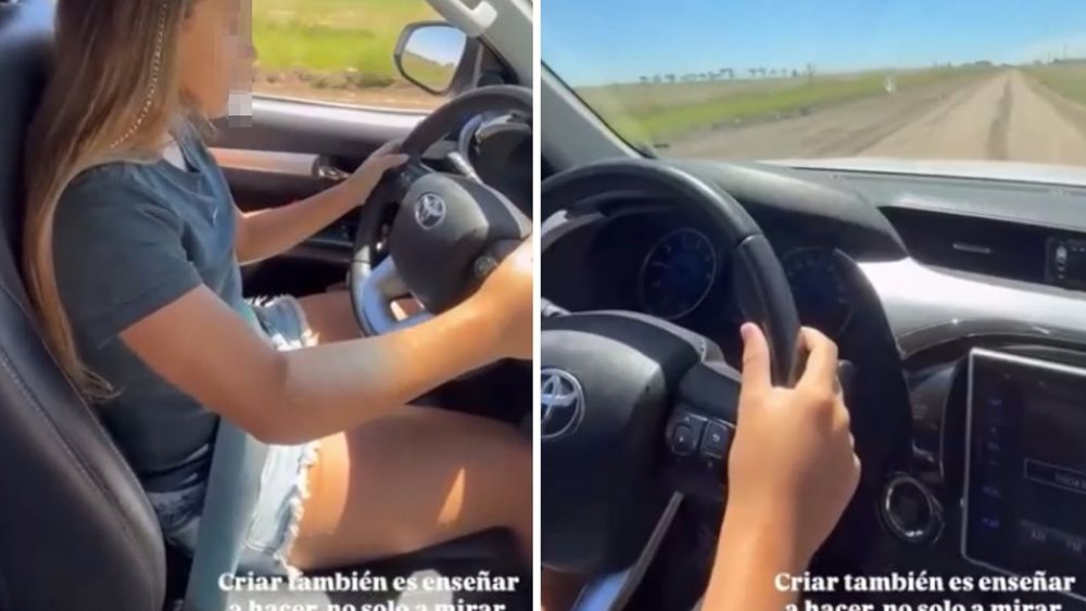 La hija de El Polaco y Valeria Aquino en medio de la polémica luego de que su madre compartiera un video en el que le enseña a manejar. La hija de El Polaco y Valeria Aquino en medio de la polémica luego de que su madre compartiera un video en el que le enseña a manejar.