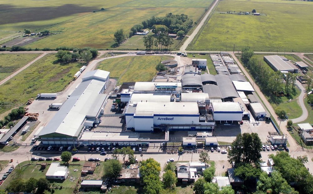 La planta de ArreBeef en el partido de Ramallo.&nbsp;