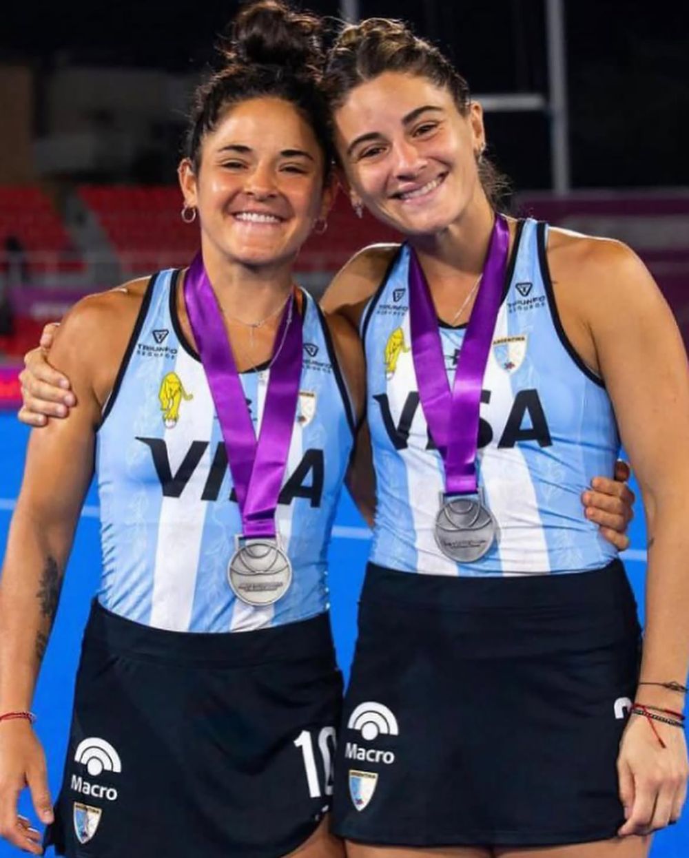 Victoria y Majo Granatto, medalla de plata en la Copa del Mundo de 2022.