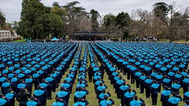 Ingresantes de la Policía Bonaerense. 