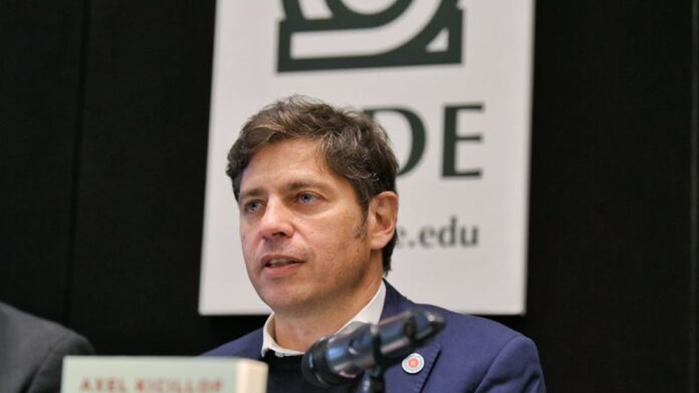 El gobernador Axel Kicillof.