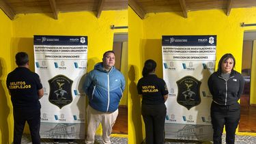 Fabián Jesús Bravo, alias “El Gordo Pei”, y su pareja Joana Giménez.