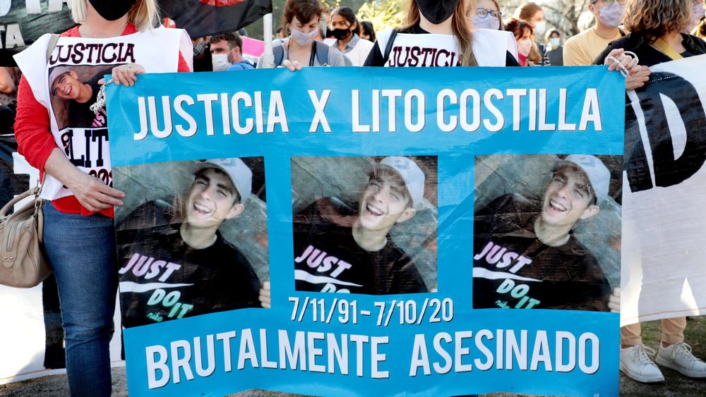 Pedido de Justicia por la muerte de Néstor Ramón “Lito” Costilla en Tolosa, La Plata.