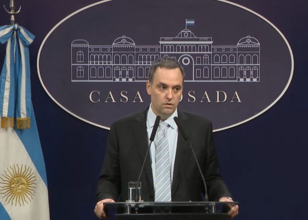 Manuel Adorni, vocero del gobierno de Javier Milei.