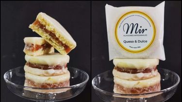 De queso y dulce, es el mejor alfajor artesanal bonaerense.  (Mir alfajores)