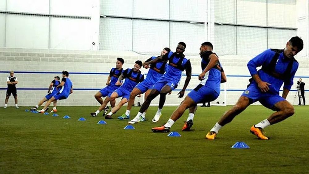 Un entrenamiento de resistencia en el fútbol.&nbsp;