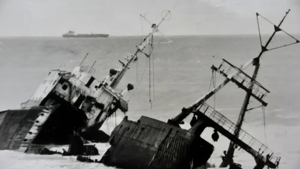 El barco fantasma en las costas marplatenses.
