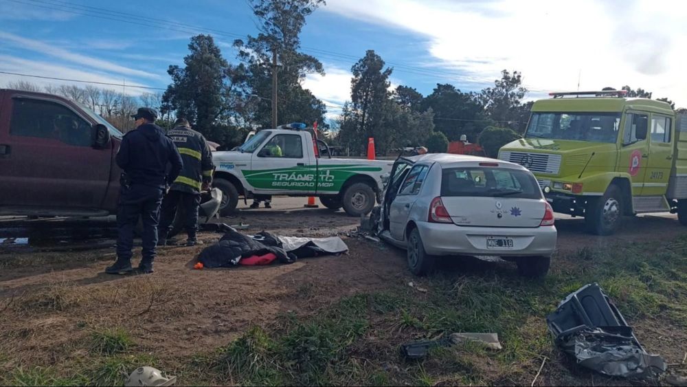 Operativo de tránsito tras el choque en la ruta 88.&nbsp;