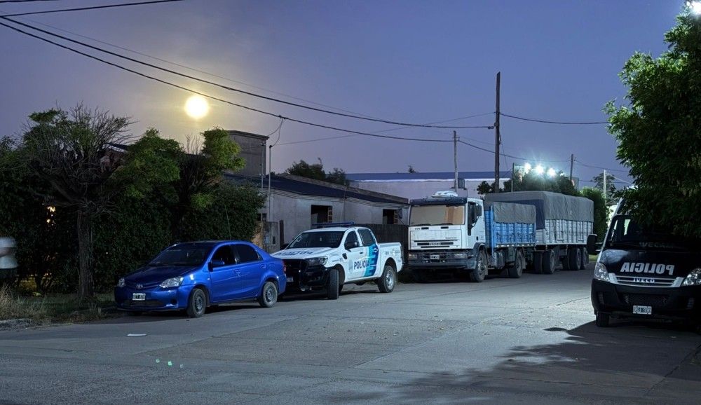 La Policía en el lugar del hecho.