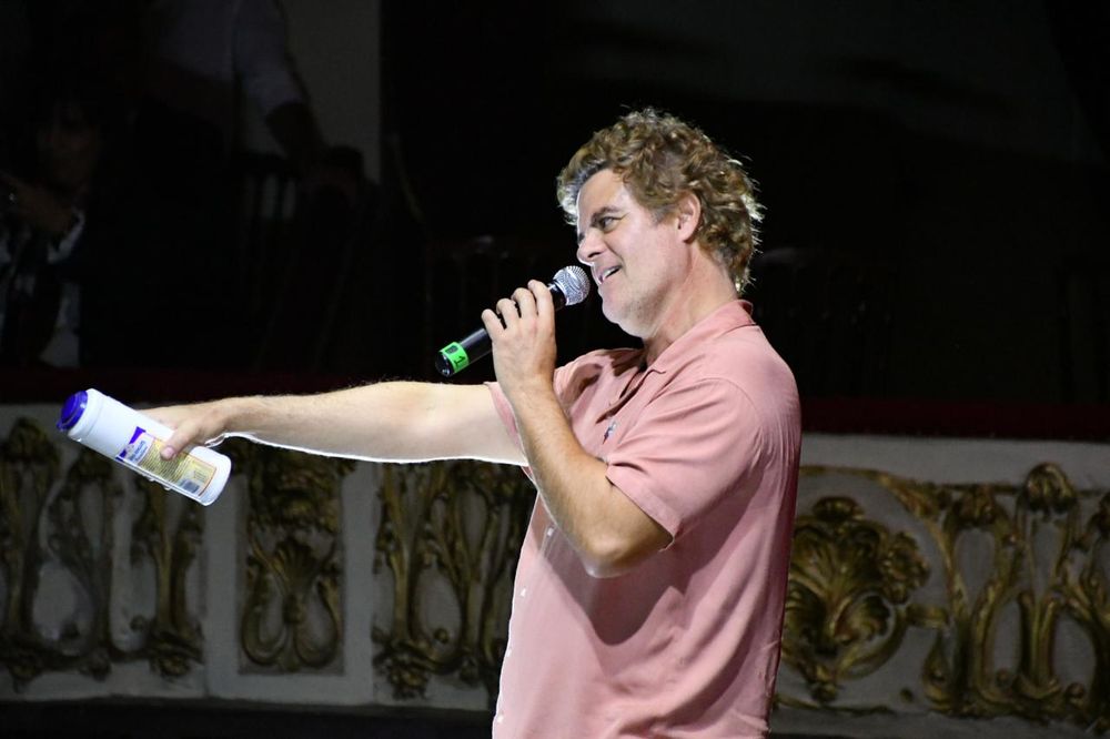 Mike Amigorena durante la función de Jubilandia en el Coliseo Podestá.&nbsp;