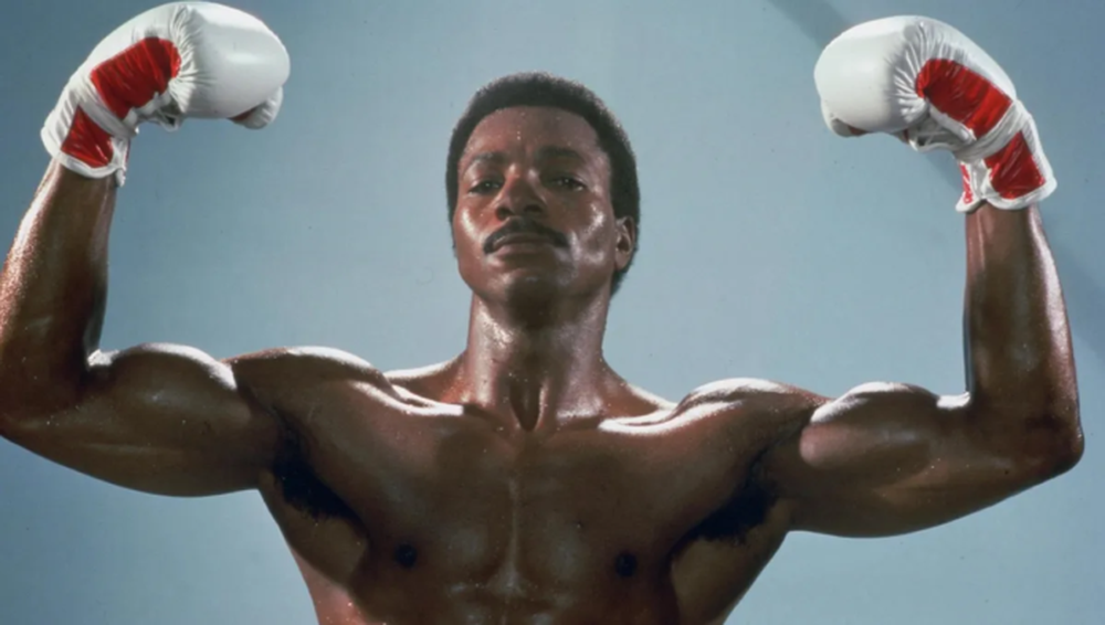 El actor Carl Weathers interpretando a Apollo Creed (Foto Archivo)