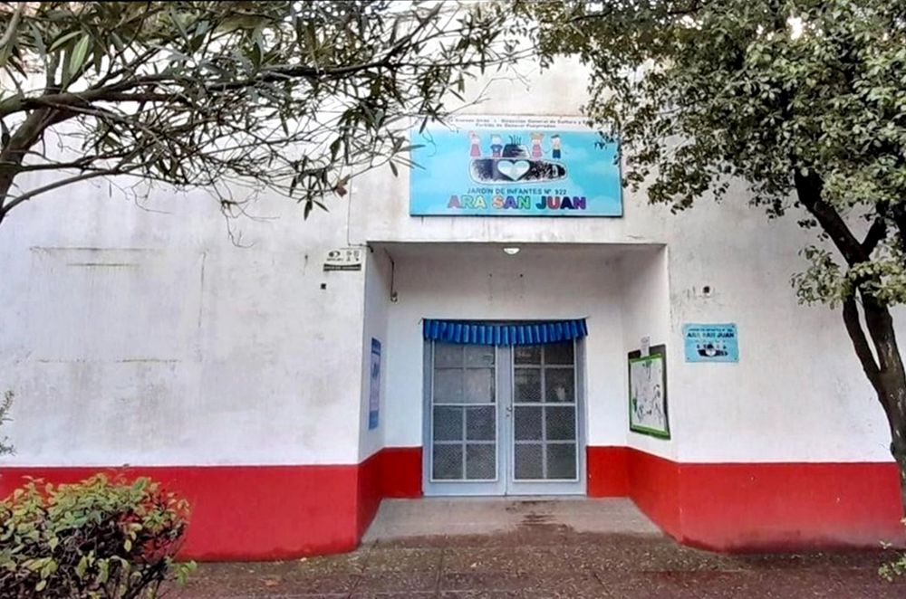El frente del Jardín ARA San Juan de Mar del Plata, donde ocurrió la agresión.&nbsp;