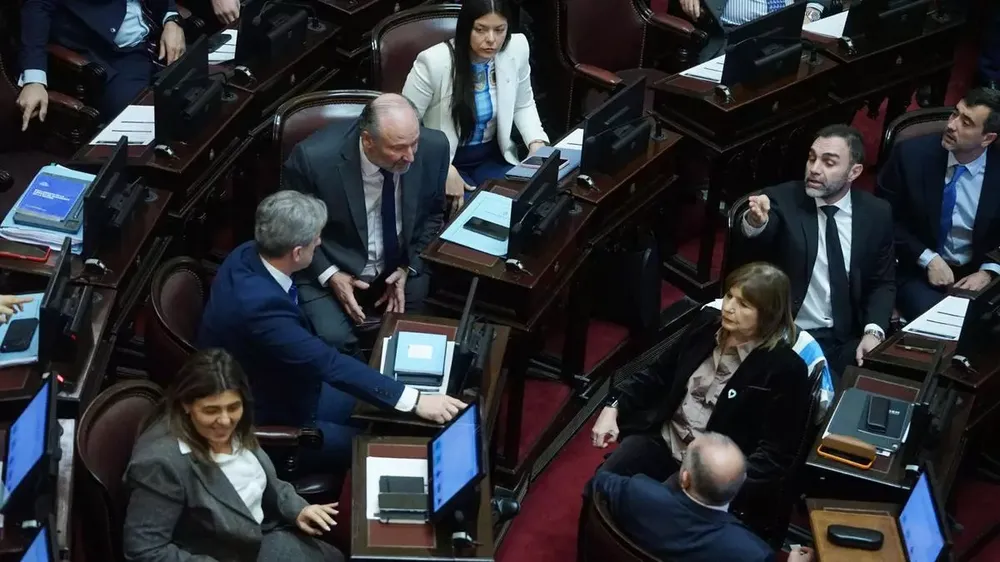 El bloque de La Libertad Avanza en Senadores.&nbsp;