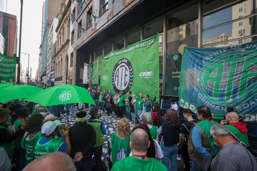 Una protesta de trabajadores del Estado.&nbsp;