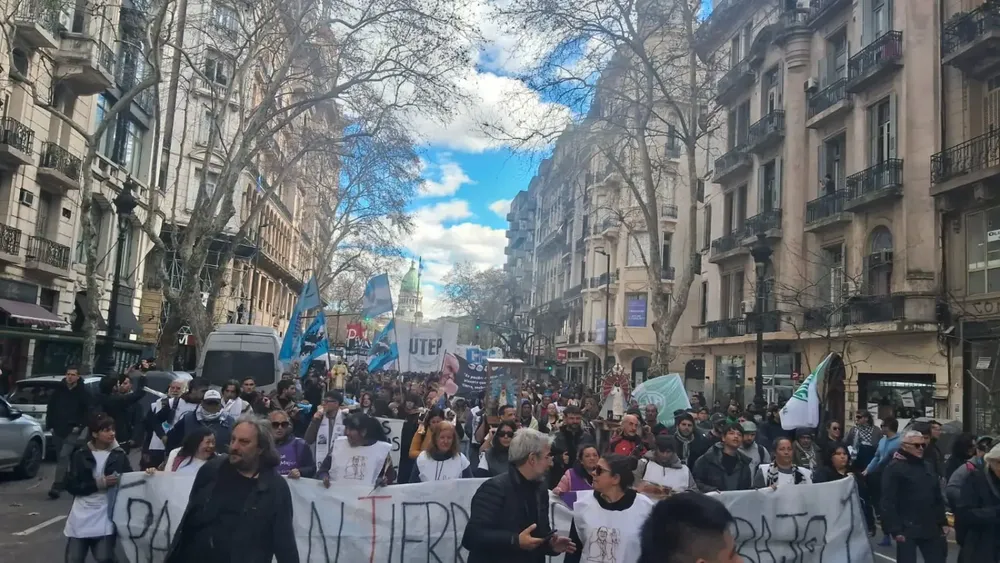 La marcha de San Cayetano llega al Gobierno.&nbsp;