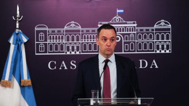 El vocero presidencial, Manuel Adorni.