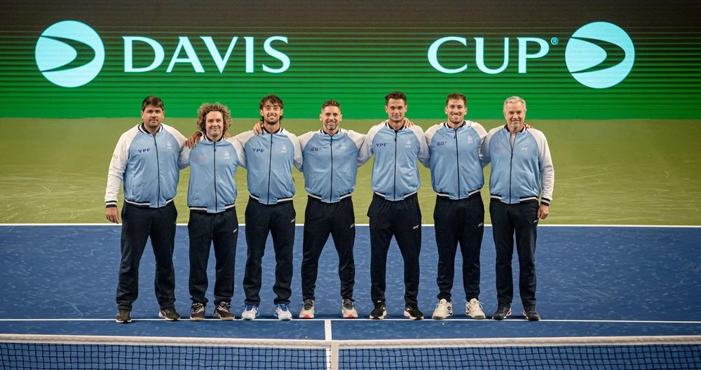El equipo argentino listo para jugar de visitante ante Corea del Sur por la Copa Davis.