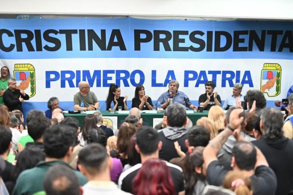 El lanzamiento de la Mesa Cristina Presidenta en la sede del SMATA de San Justo. (Prensa)
