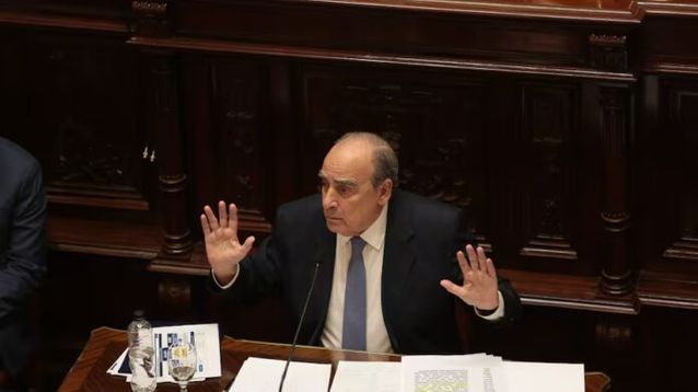 El jefe de Gabinete, Guillermo Francos en el Senado.