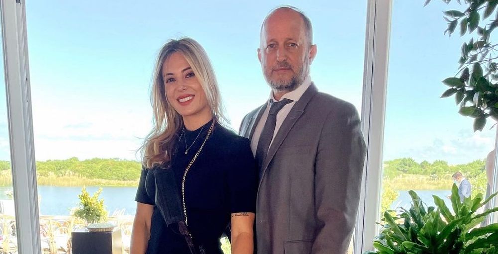 Martín Insaurralde junto a Jésica Cirio.&nbsp;