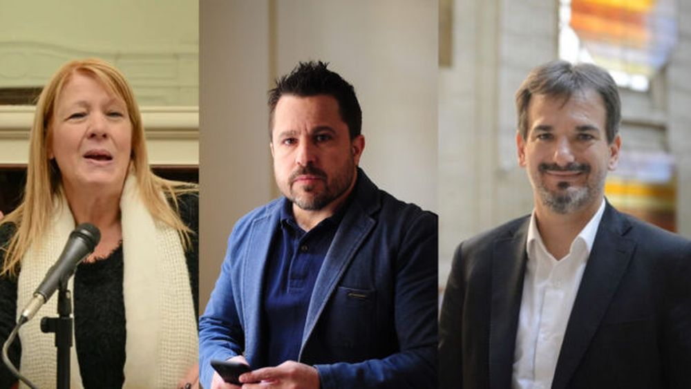 Stolbizer, Tetaz y Galmarini, dos cuasi aliados y un opositor con duras críticas a Milei. (Foto DIB)