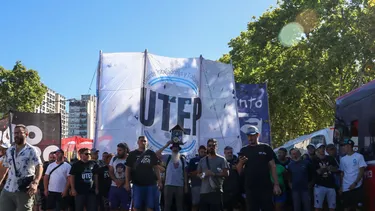 Una protesta de la Unión de Trabajadores de la Economía Popular (UTEP).