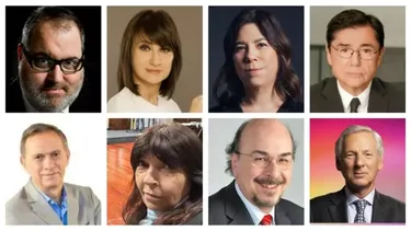 Algunos de los periodistas apuntados por el gobierno nacional.