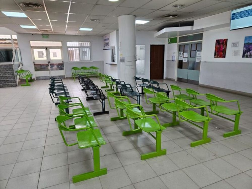 La sala del hospital bahiense. (Prensa SPB)